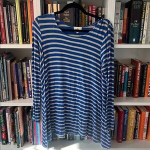 Anthropologie Striped Long Sleeve Top